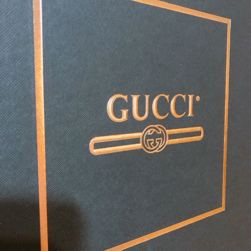Gucci專櫃正版 立體雕花 紙盒 紙袋