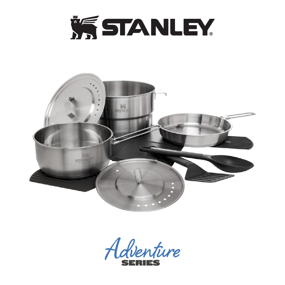 STANLEY 專業露營不鏽鋼鍋具11件組 冒險系列