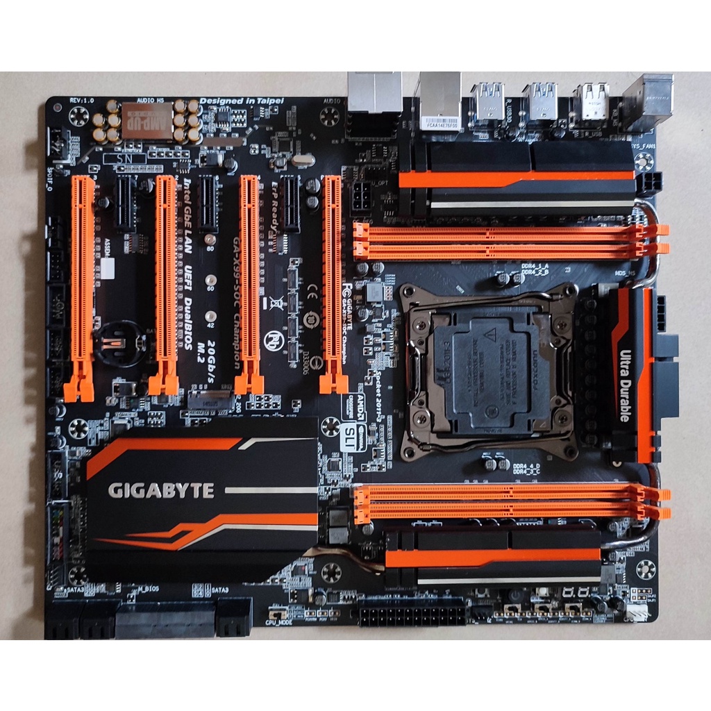 技嘉GA-X99-SOC Champion LGA 2011-3 主機板[庫存新品]沒擋板