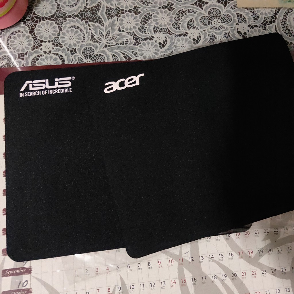 全新 原廠 ASUS Acer 滑鼠墊 電競 光學 標準 止滑 電腦 筆電 PC 辦公 素面 高質感