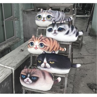 3d模擬貓咪 超可愛抱枕 貓奴 Facebook貓 pusheen 聖誕禮物 交換禮物【HL31】