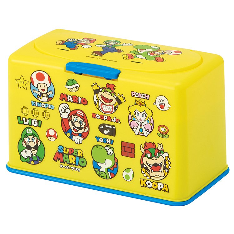 §A-mon日本雜貨屋§日本正版任天堂wii超級馬力歐Super Mario新款 Skater 口罩收納盒 置物盒現貨