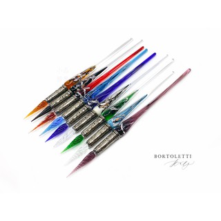 =小品雅集= 義大利 Bortoletti set30 玻璃沾水筆+墨水（有九色可選）