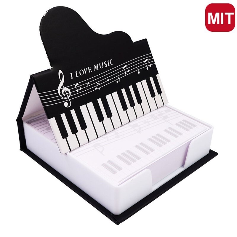 【ACAI批發購物網】音符音樂鋼琴造型便條盒