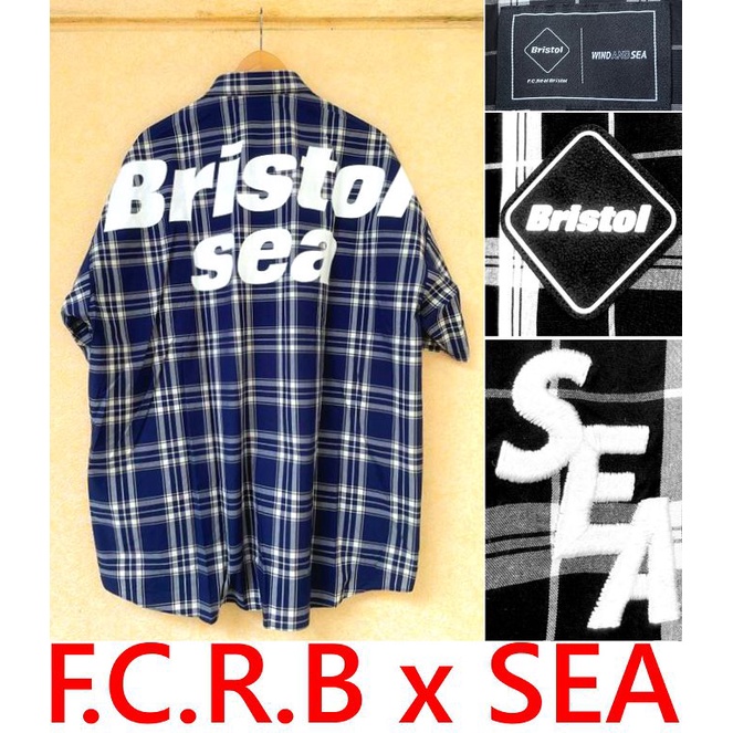 BLACK全新F.C.R.B x WIND AND SEA聯名蘇格蘭FCRB工裝CITYBOY格紋襯衫