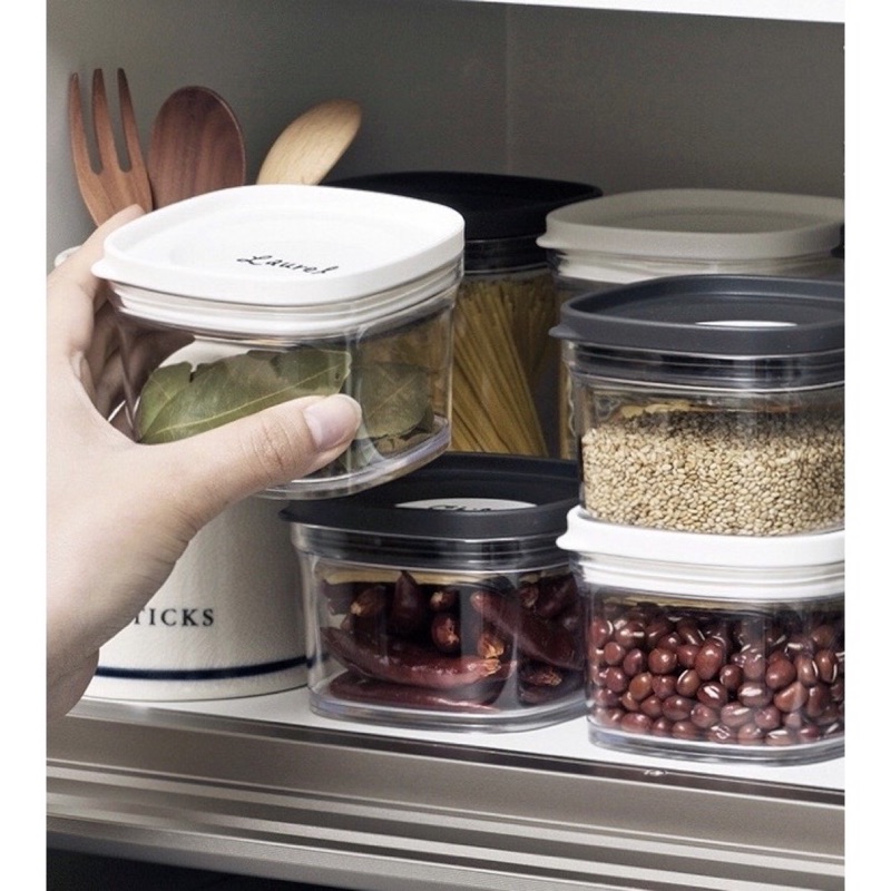 現貨日式可疊加五穀雜糧儲物罐 廚房有蓋塑料密封罐 食品收納保鮮盒