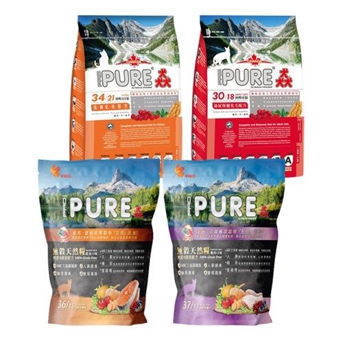 PURE 猋 貓飼料 挑嘴成貓/無穀貓糧系列 7Kg-18kg無穀貓糧 挑嘴貓 貓糧『WANG』