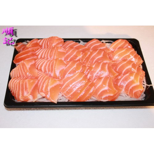 東港順記   挪威冰藏頂級 厚切 鮭魚 腹肚肉 生魚片 1盒 300g  $700  (空運來台)  (生食級商品)