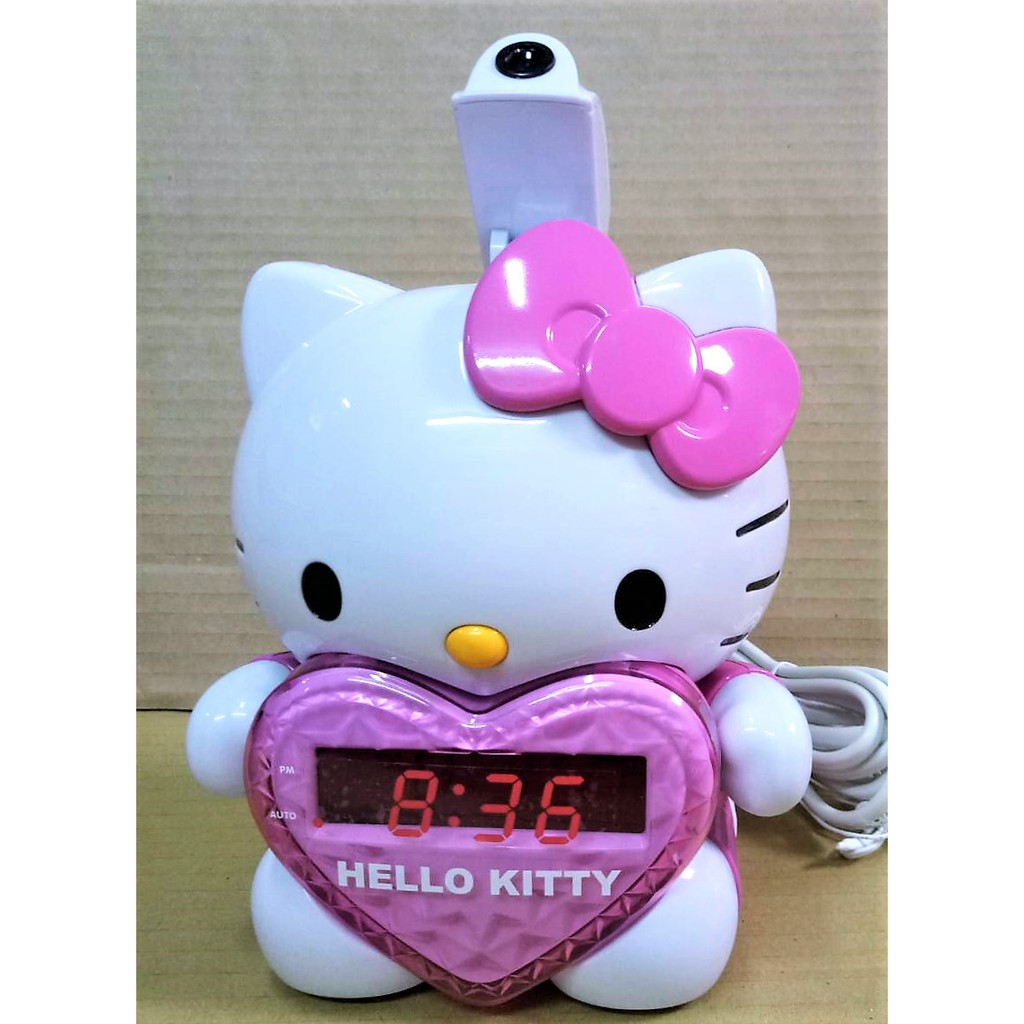 HELLO KITTY  LED鬧鐘 (收音機 + 投影鬧鐘)