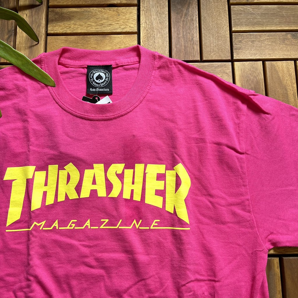 {XENO} 全新正品 THRASHER MAG LOGO TEE 新色 粉色 短踢 短T