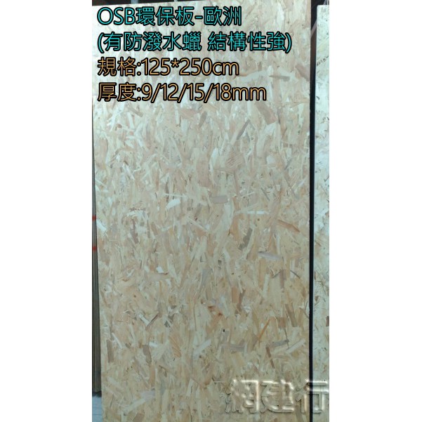 網建行 Playwood Osb環保板歐洲進口1250 2500 厚18mm 每片1300元 另有南方松 蝦皮購物