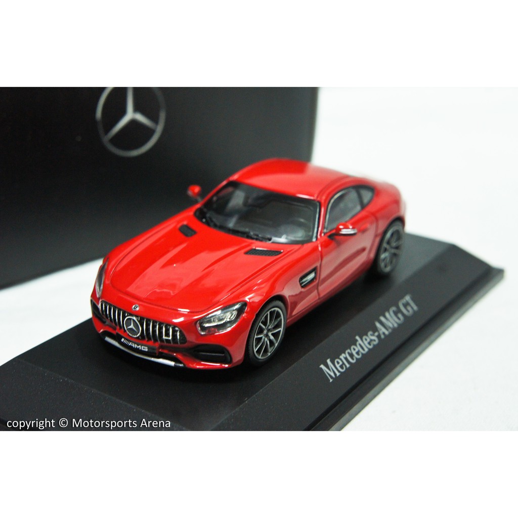 【絕版現貨】賓士原廠 1:43 Norev Mercedes Benz AMG GT C190 2019 紅色/白色