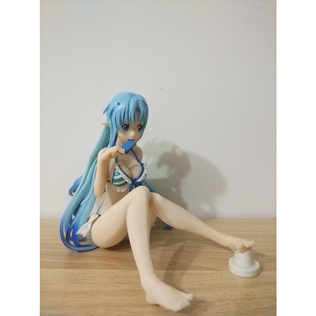 亞絲娜 泳裝 EXQ FIGURE SAO 刀劍神域 結城明日奈 公仔 景品 二手 坐姿