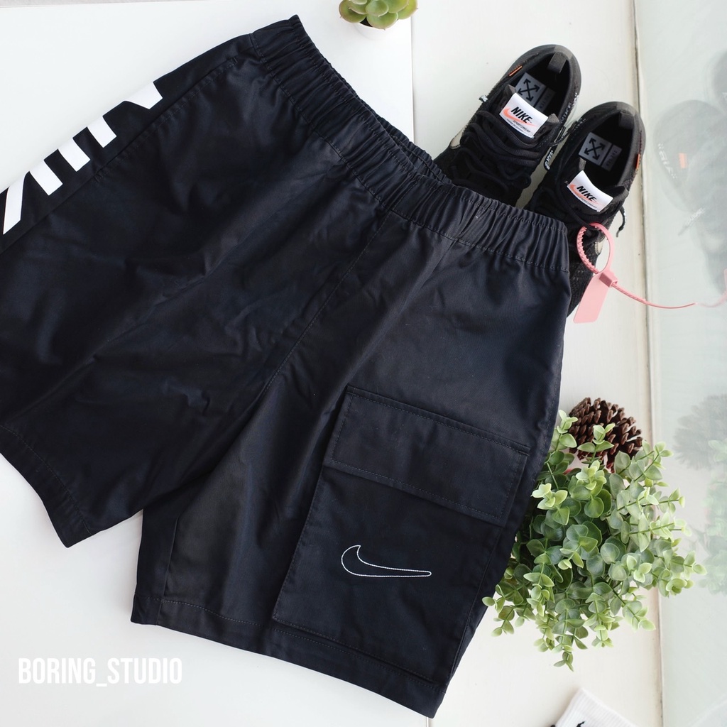 【Boring】Nike NSW Shorts 工裝短褲 膝上褲 抽繩 大LOGO 短褲 DD6504-010