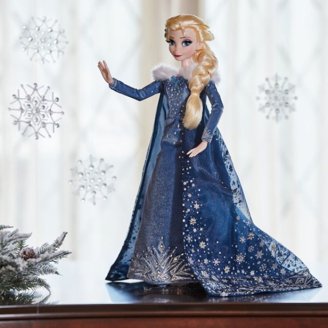 迪士尼 公主 冰雪奇緣2 雪寶的佳節冒險 艾莎 娃娃 全球限量典藏 17吋