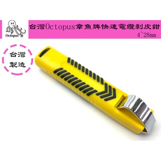 【臺南丸豐工具】【臺灣 Octopus 章魚牌】 快速 電纜剝皮鉗 電纜剝皮刀 4~28mm 剝線器