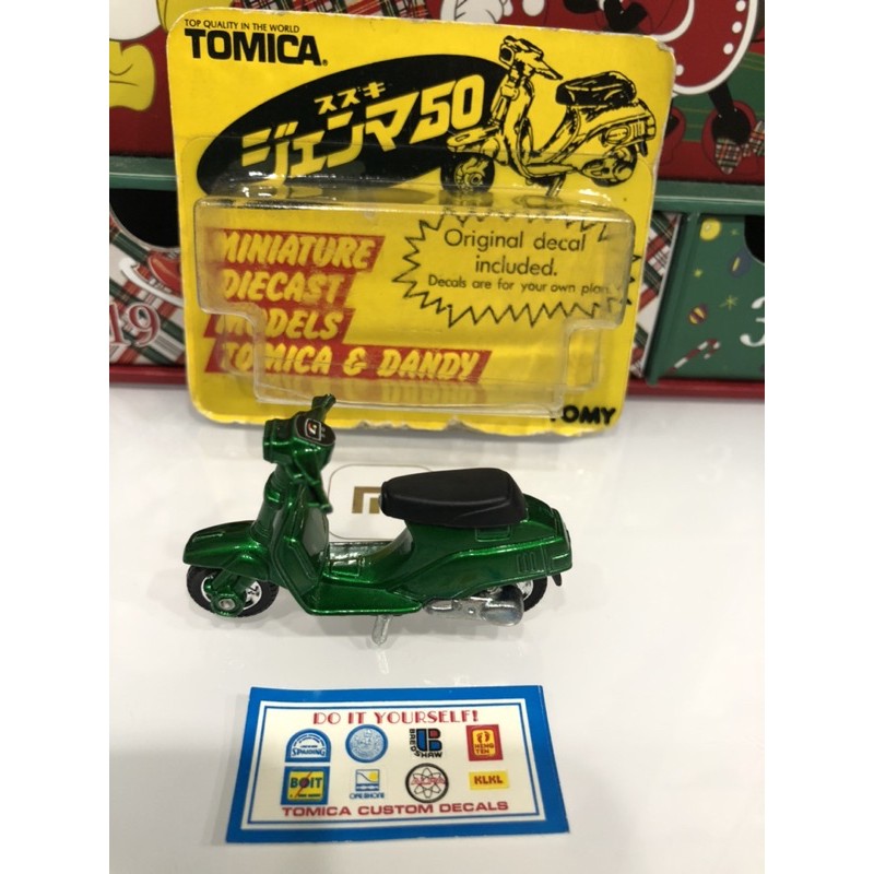 Tomica 絕版 日製 日本製 吊卡 NO.49達可達綠色 50CC摩托車 中古品