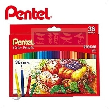 Pentel飛龍CB8-36TH 彩色鉛筆36色/盒| 蝦皮購物