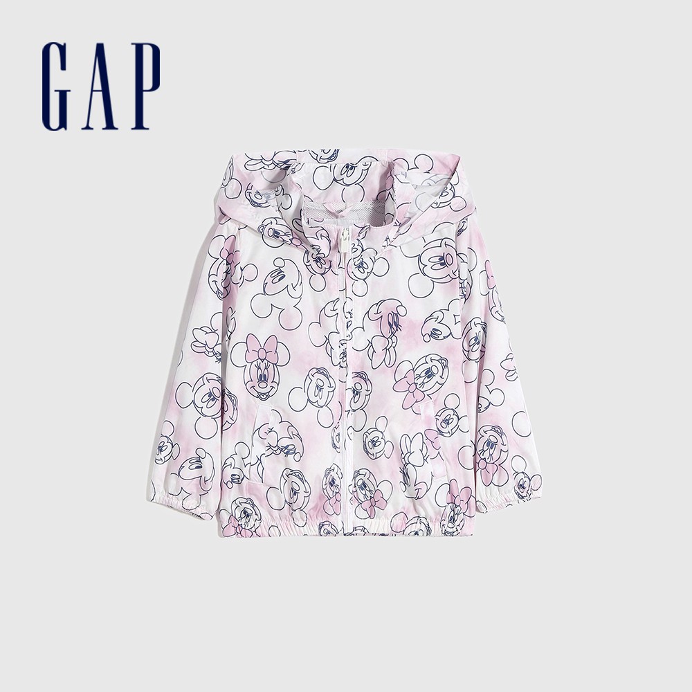 Gap 女幼童裝 Gap x Disney迪士尼聯名 防雨連帽外套-米奇圖案(681320)