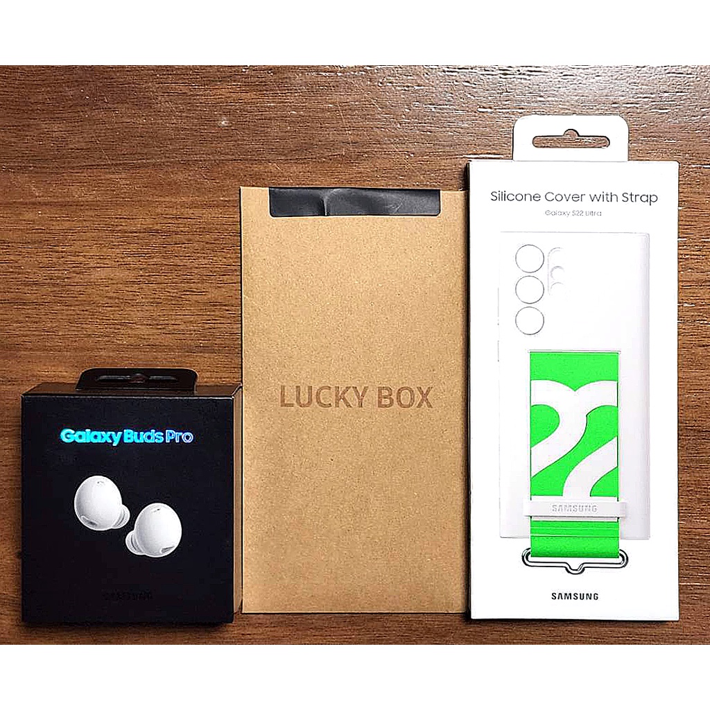 Sammsung Galaxy Buds Pro 真無線藍牙耳機 (白) 全新 含手機殼 + 幸運盒指環帶