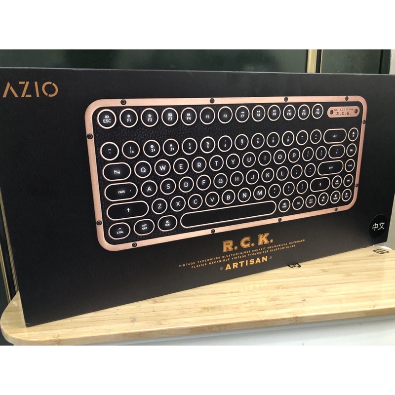 AZIO R.C.K. ARTISAN BT 藍牙真牛皮短版中文鍵盤(PC/MAC)