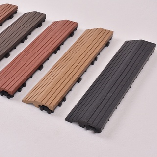 【自然家居】塑木地板DIY小地板木塑封邊條收邊條壓線條配件木塑踢腳線