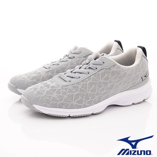 mizuno美津濃>飛織休閒健走鞋款193503灰藍(女段)23.5~25cm(新)