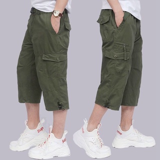 臺灣出貨 M-4XL 七分褲 大尺碼短褲 耐磨 工作短褲 運動短褲 休閒短褲 多口袋短褲 寬鬆短褲 直筒五分褲 居家短褲