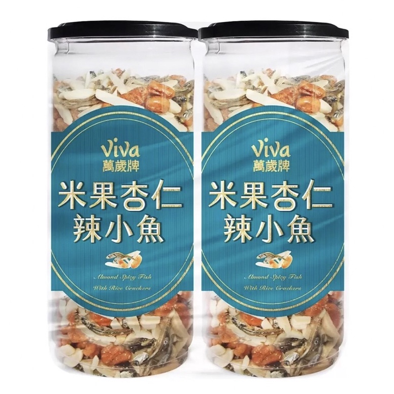 萬歲牌 米果 杏仁 辣小魚 340g/入（1入/ 2入組）