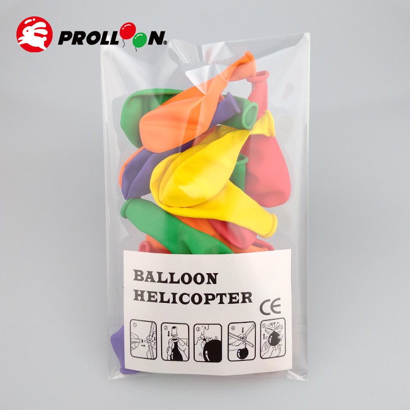【大倫氣球】氣球直昇機補充包 20入裝 (本產品不含直昇機本體) 顏色隨機出貨 台灣製造 天然乳膠 安心玩具