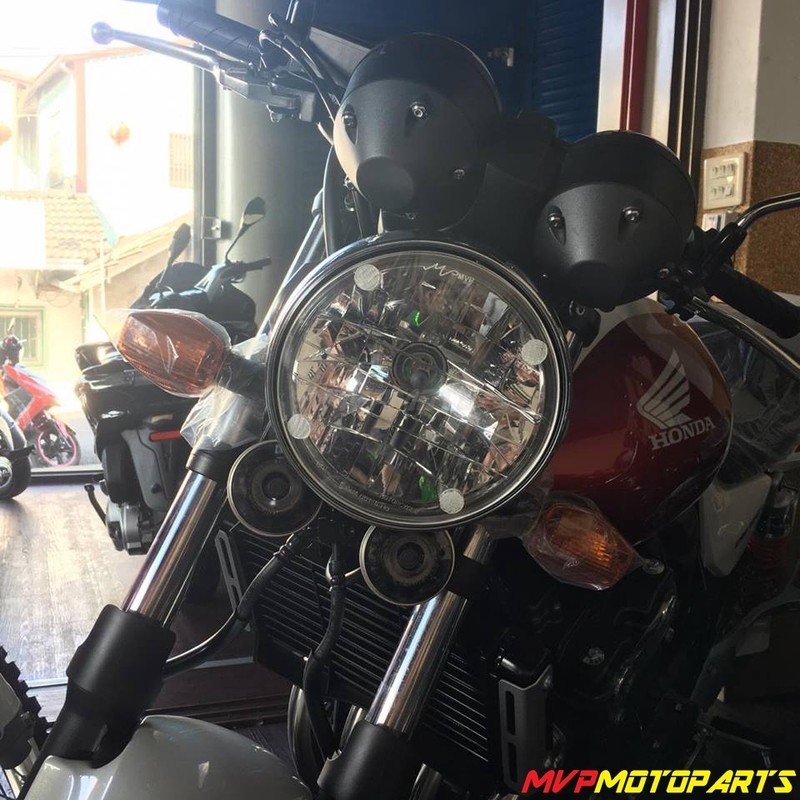 Mvp摩托精品 Mvp Honda Cb400 透明大燈護片 大燈護目鏡 蝦皮購物