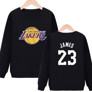 💖詹皇LeBron James詹姆士詹姆斯長袖純棉T恤上衛衣💖NBA球衣湖人隊運動圓領棉T衣服大學T男T女籃球衣A866