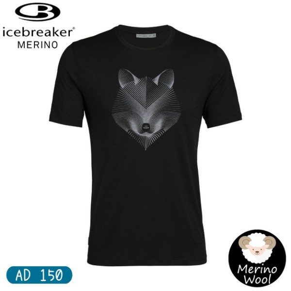 Icebreaker 男tech Lite 圓短t Ad150北極冰狐 黑 快乾機能服 羊 悠遊山水 蝦皮購物