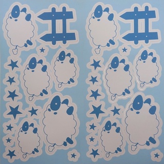 義大利進口HOME DECOR 夜光貼飾 15cmX31cm(2圖) 綿羊(C77227)