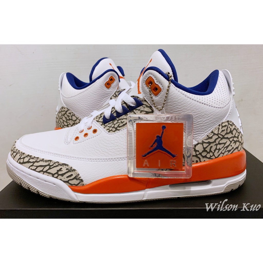 Air Jordan 3 Knicks 尼克 白 爆裂紋 喬丹