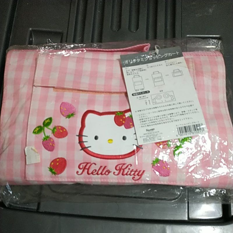 全新Hello Kitty購物車#附輪子#折疊收納#