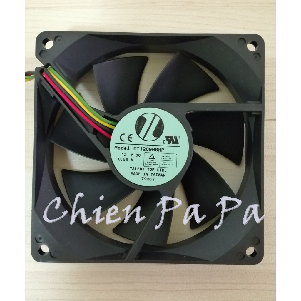 Chien_TOP 9公分 散熱 系統 電腦 風扇 4PIN 12V 0.56A DT1209HBHP 台灣製 台灣現貨