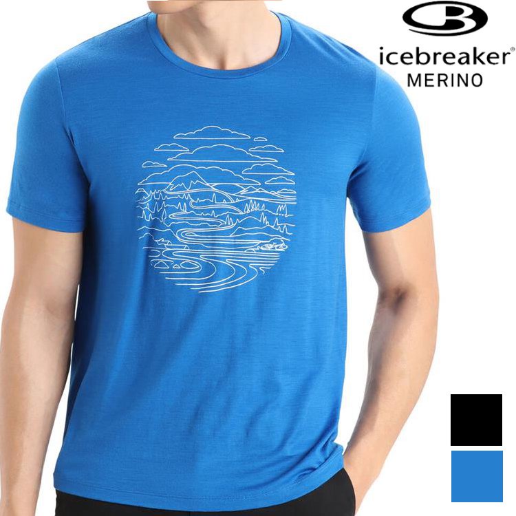 Icebreaker Tech Lite II AD150 男款 美麗諾羊毛排汗衣/圓領短袖上衣-天然足跡 0A56KA