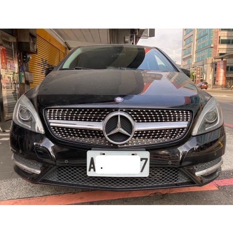 賓士 Benz W246 B系列滿天星水箱護罩 W246水箱罩 B200滿天星中網 B180水箱罩