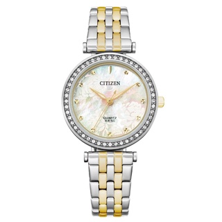 CITIZEN星辰LADY'S仙女時尚系列優雅不鏽鋼錶(ER0214-54D)金色30mm