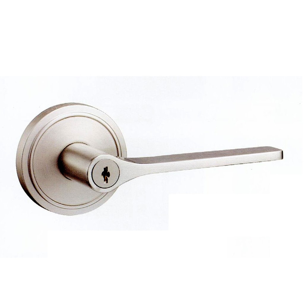 內側轉扭式◄《 L.S 》麥金LS-750-1-N(大套盤)日規木門水平把手鎖 水平鎖 白鐵色 有鑰匙 房間門
