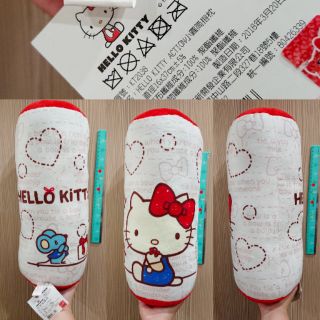 40公分 Hello Kitty 三麗鷗 小圓筒抱枕 紅色 正版 娃娃 玩偶 抱枕