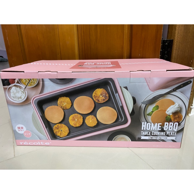 recolte日本麗克特 Home BBQ 電燒烤盤RBQ-1-櫻花粉限定款