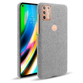 Motorola Moto G9 Play Plus G10 G30 皮革保護殼尼龍布紋素色背蓋日式簡約手機殼保護套