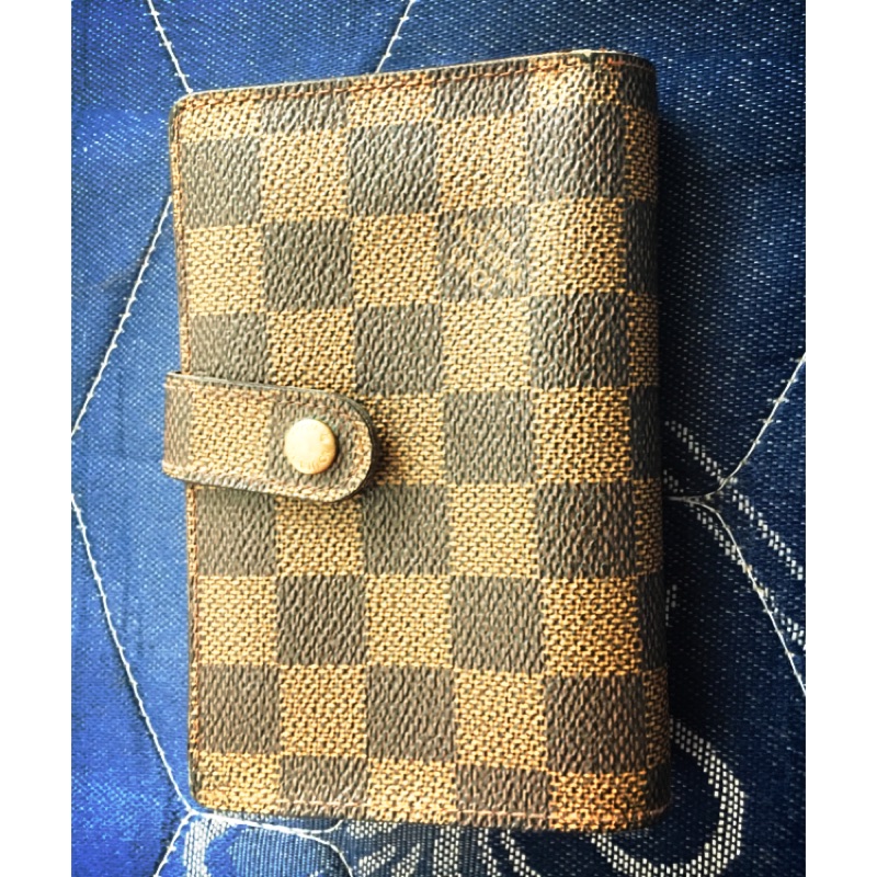 LV 正品 棋盤格中夾