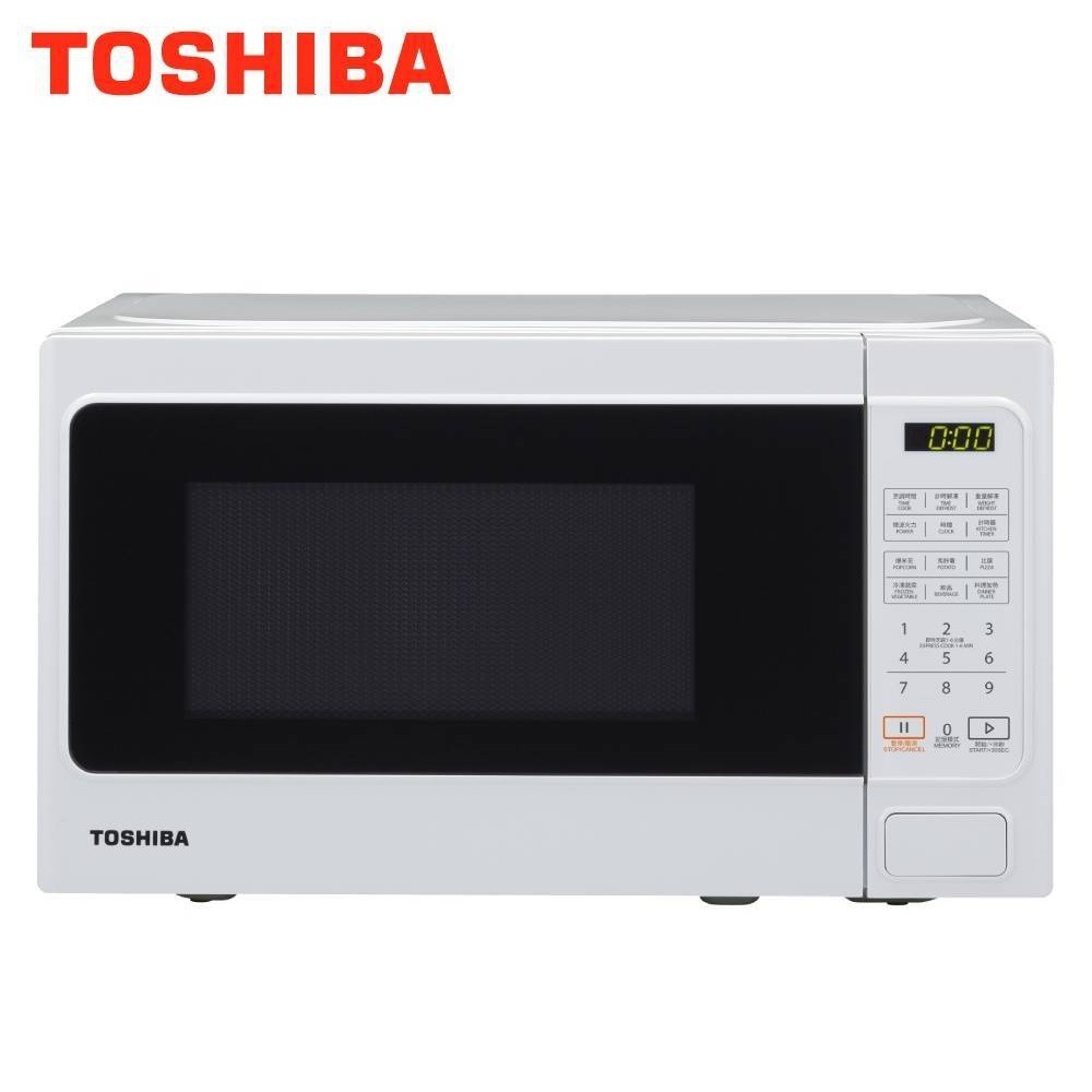 蝦幣十倍送11段火力【TOSHIBA 東芝】20L微電腦料理微波爐MM-EM20P(WH)轉盤設計