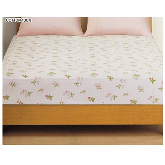宜得利家居 Nitori 雙人床包100%純棉(適用日式床墊及彈簧床)全新
