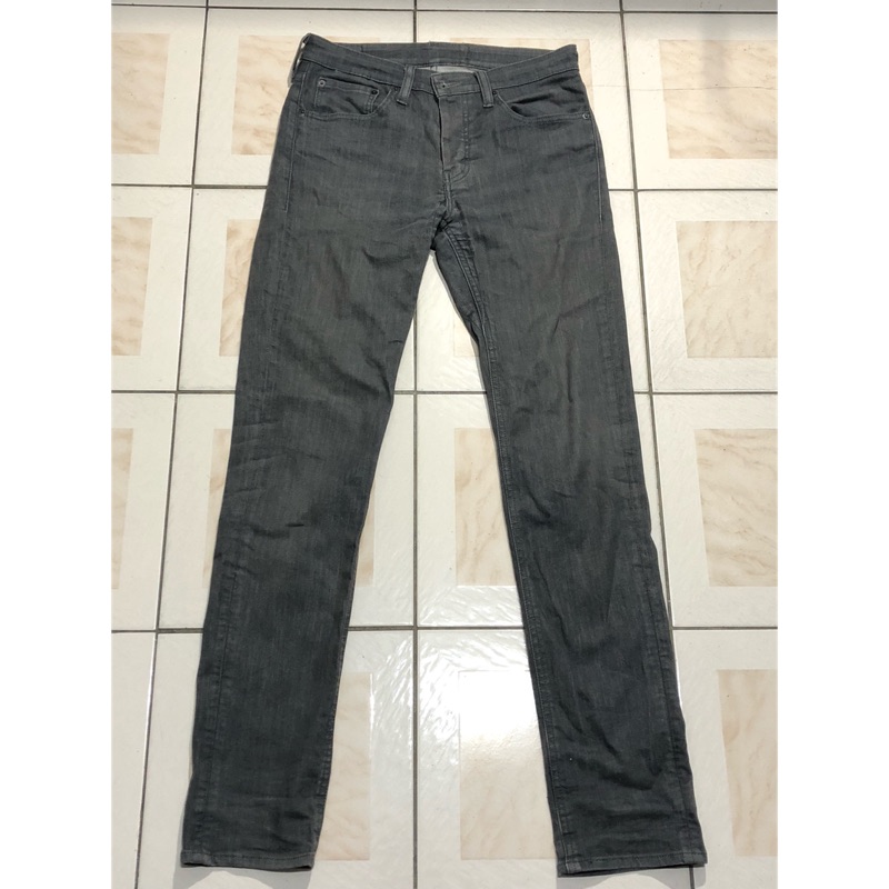 Levi’s levis 511 (191110020) W32 L34 二手黑標伸縮窄管鐵灰牛仔褲