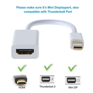 適用於 Apple Mac 的 Thunderbolt Mini DisplayPort 顯示端口 DP 到 HDMI
