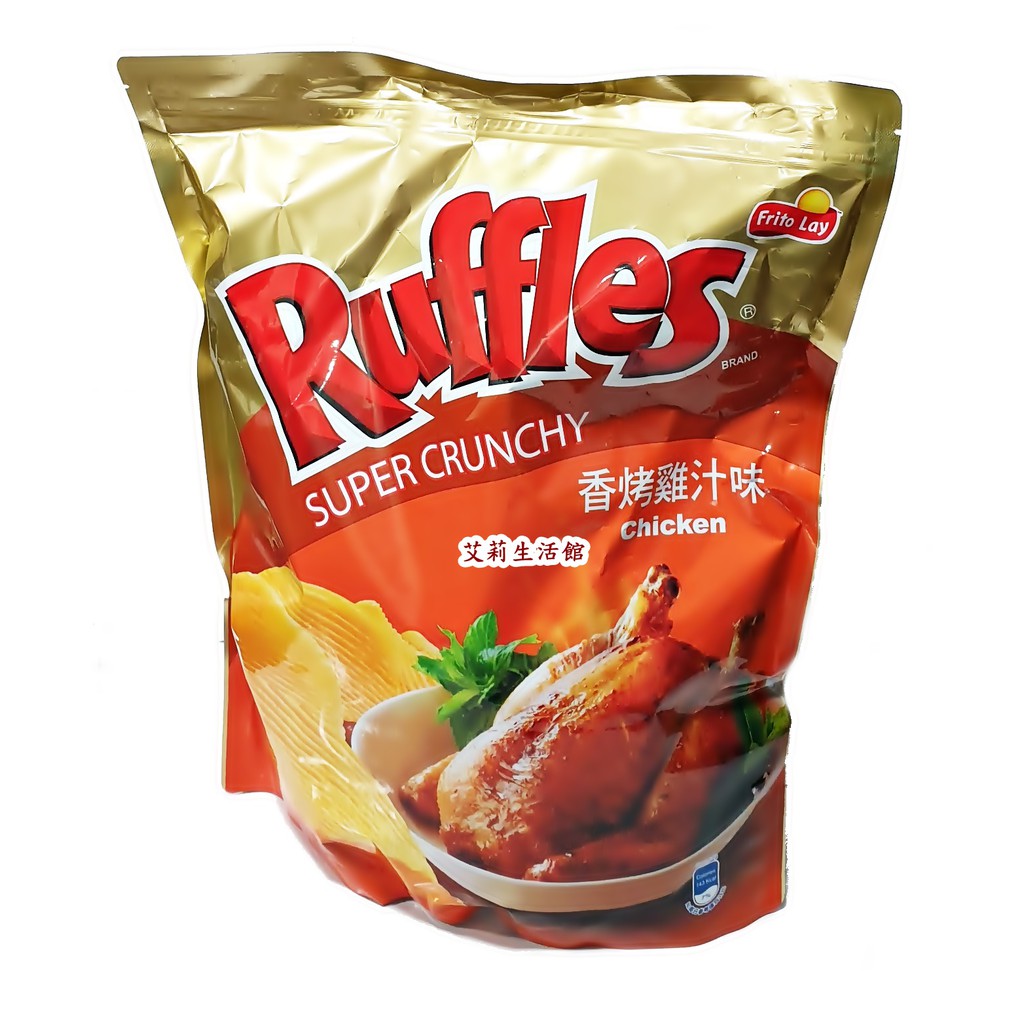 【艾莉生活館】COSTCO RUFFLES 樂事波樂 香烤雞汁味洋芋片(580g/包)《㊣附發票》